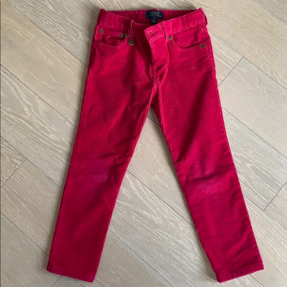 Polo Ralph Lauren girls velvet skinny jeans size 5